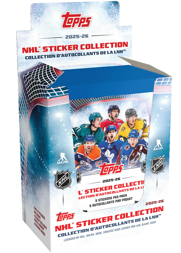 2025/2026 Topps NHL Stickers Collection Display Box