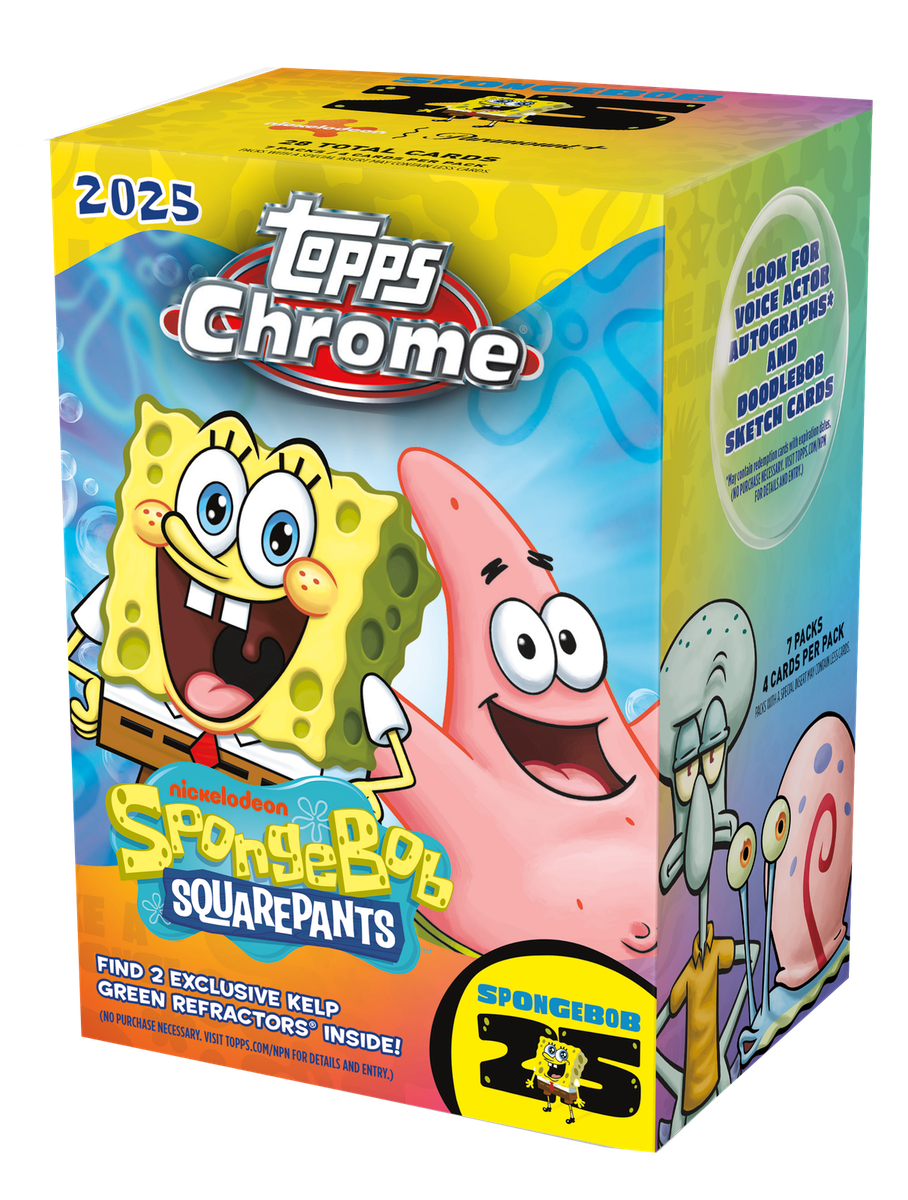 2025 Topps Chrome Spongebob 25th Anniversary Value Box