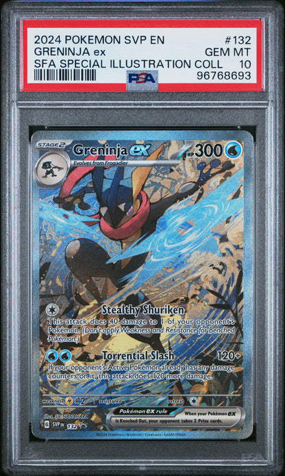 2024 POKEMON SVP EN-SV BLACK STAR PROMO GRENINJA ex #132 PSA 10 - Image 2