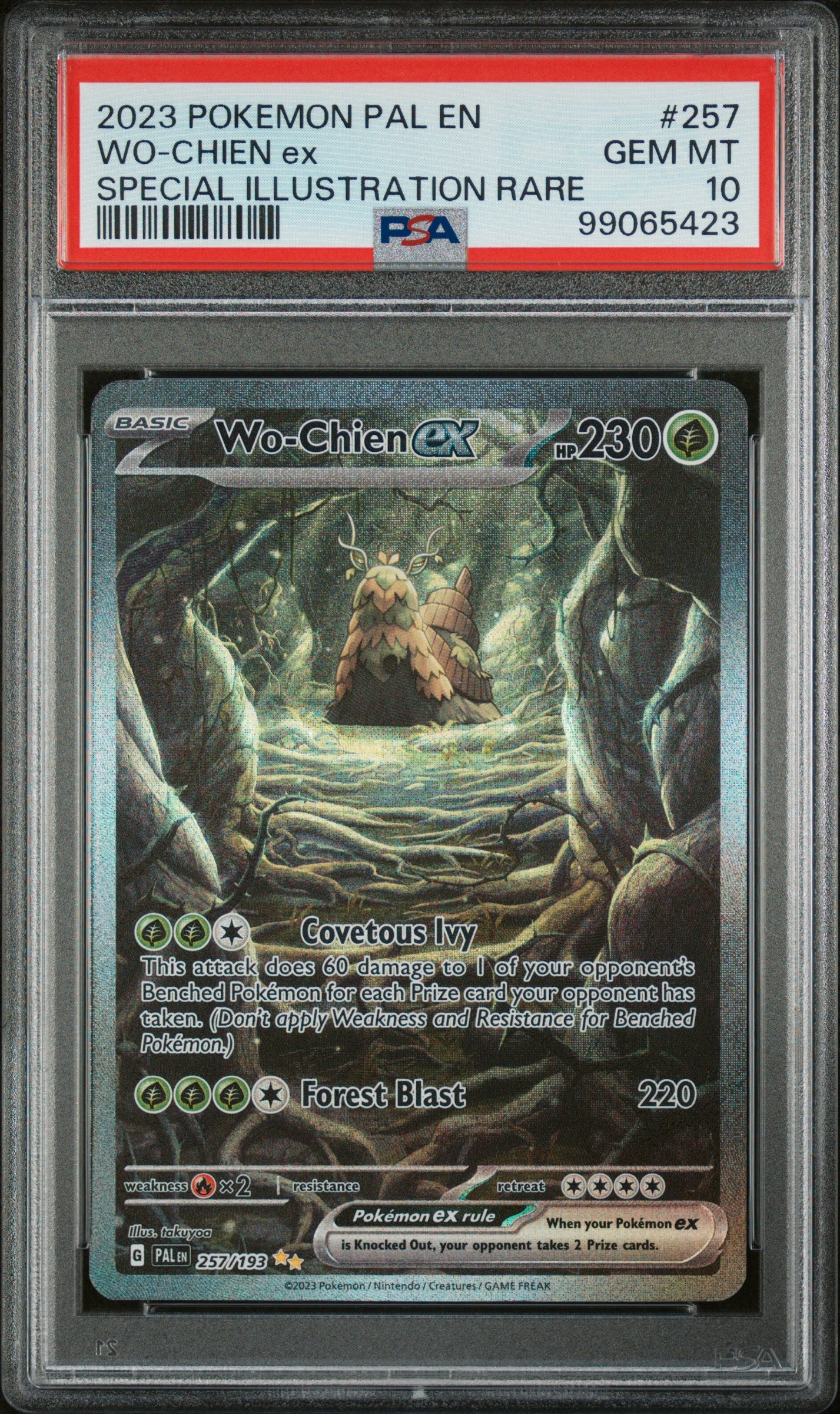 2023 POKEMON PAL EN-PALDEA EVOLVED WO-CHIEN ex #257 PSA 10 - Image 1