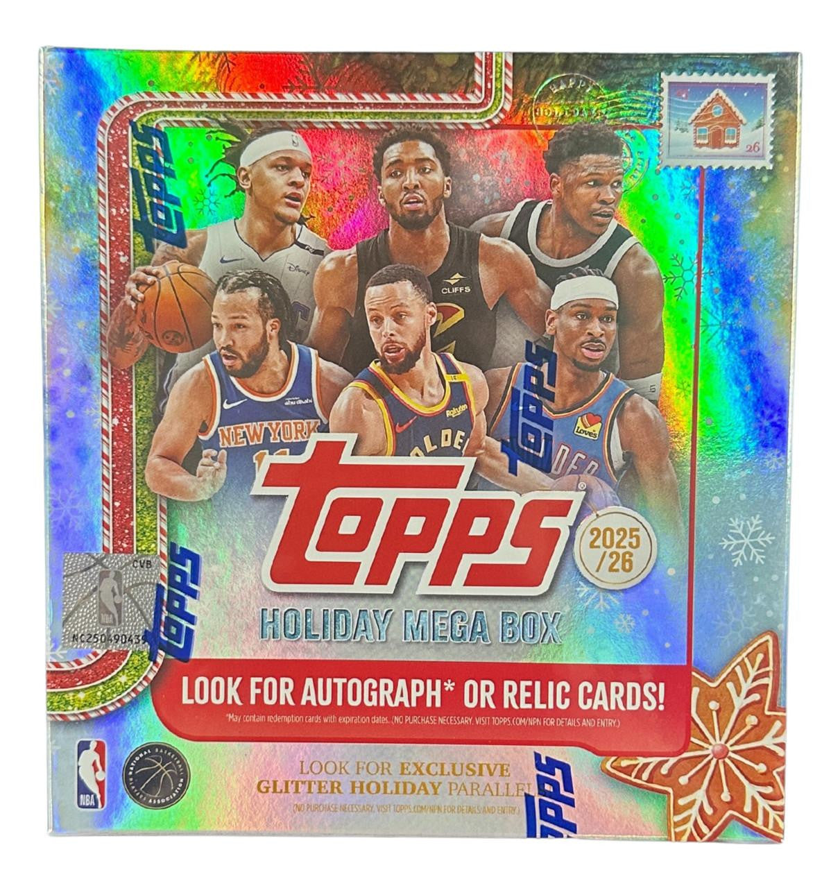 2025 Topps Holiday NBA Basketball Mega Box SE