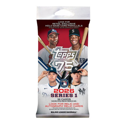 2026 Topps Series 1 MLB Baseball Retail Pack