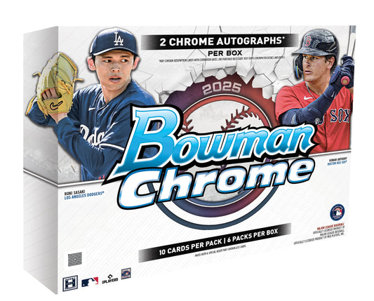 2025 Bowman Chrome MLB Baseball Hobby Box
