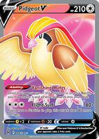 SWSH11: Lost Origin Pidgeot V (Full Art) #188/196 NEAR MINT - FOIL - Image 1