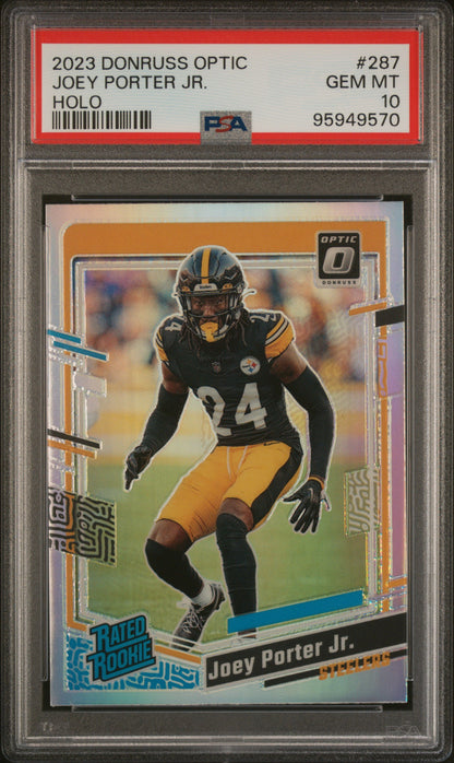 2023 PANINI DONRUSS OPTIC JOEY PORTER JR. #287 PSA 10 - Image 1