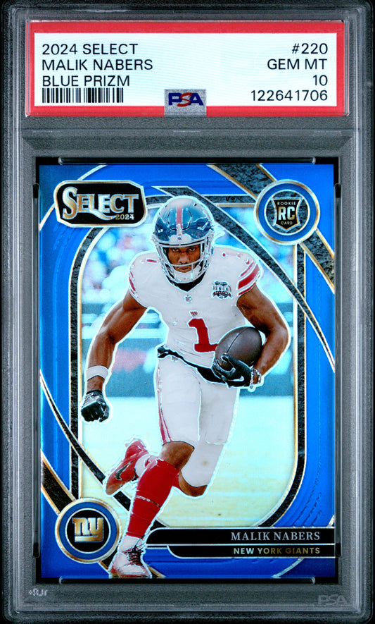 2024 PANINI SELECT MALIK NABERS #220 PSA 10 - Image 1