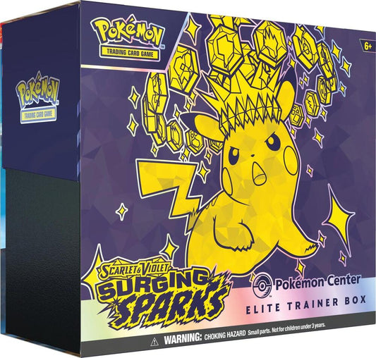 Pokemon TCG SV08: Surging Sparks Pokemon Center Elite Trainer box