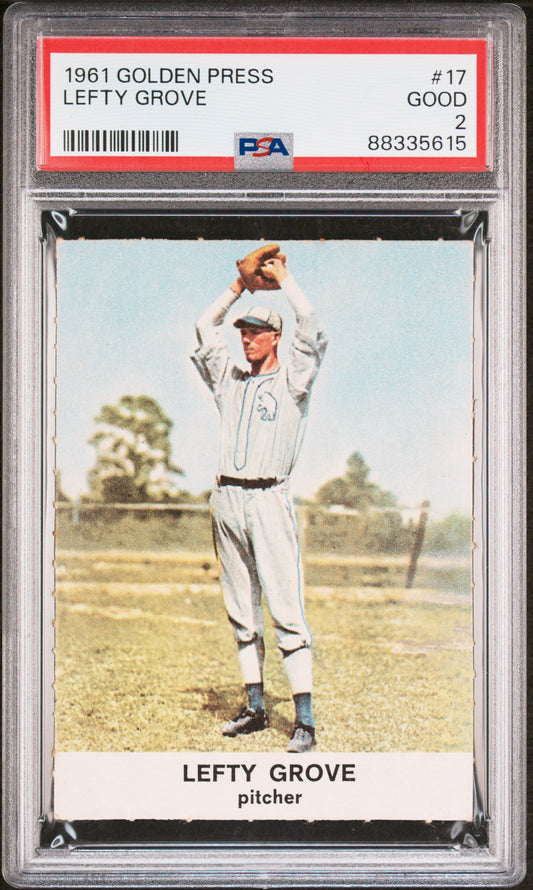 1961 GOLDEN PRESS LEFTY GROVE #17 PSA 2 - Image 1
