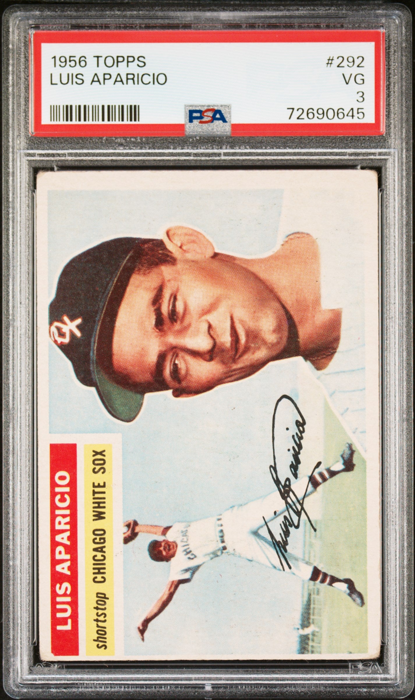 1956 TOPPS LUIS APARICIO #292 PSA 3 - Image 1