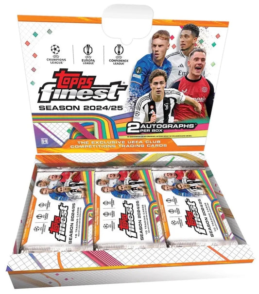 2024-25 Topps Finest UEFA Club Competitions Soccer Hobby Box