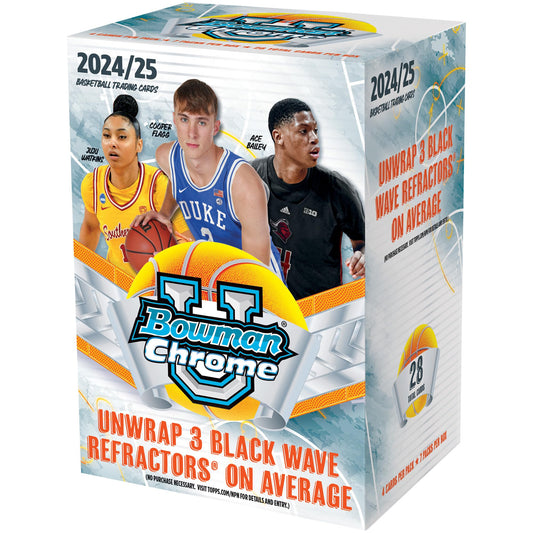 2024/25 Bowman University Chrome Basketball Hobby Blaster Box