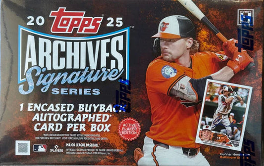 2025 Topps Archives Signature Series Active Player Edition Hobby Box