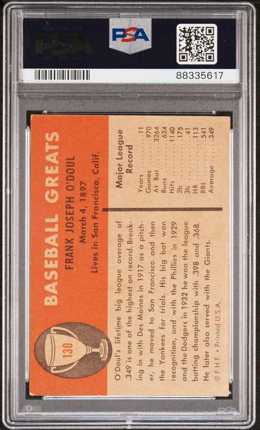 1961 FLEER LEFTY O'DOUL #130 PSA 2 - Image 1