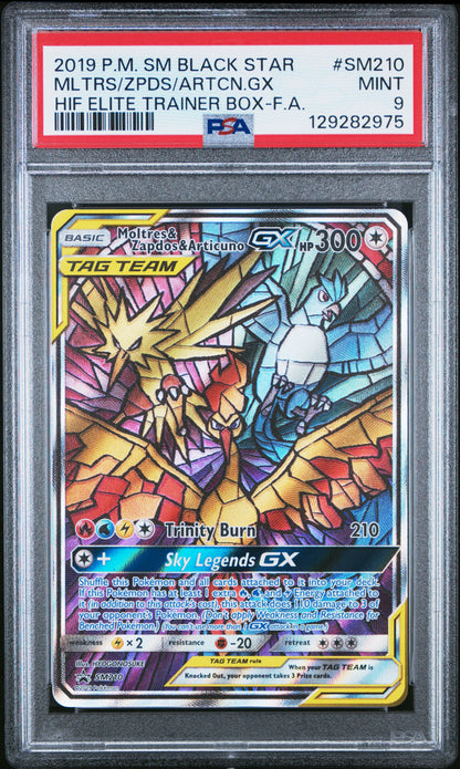 2019 POKEMON SM BLACK STAR PROMO MLTRS/ZPDS/ARTCN.GX #SM210 PSA 9 - Image 2