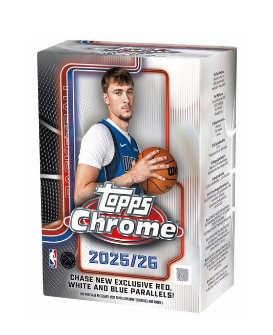 2025/26 Topps Chrome NBA Basketball Blaster Box