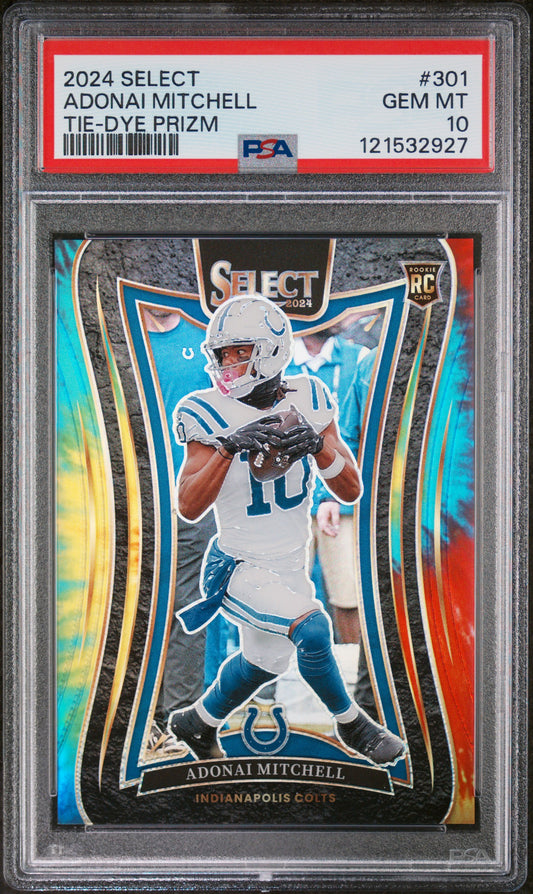 2024 PANINI SELECT ADONAI MITCHELL #301 PSA 10 - Image 1