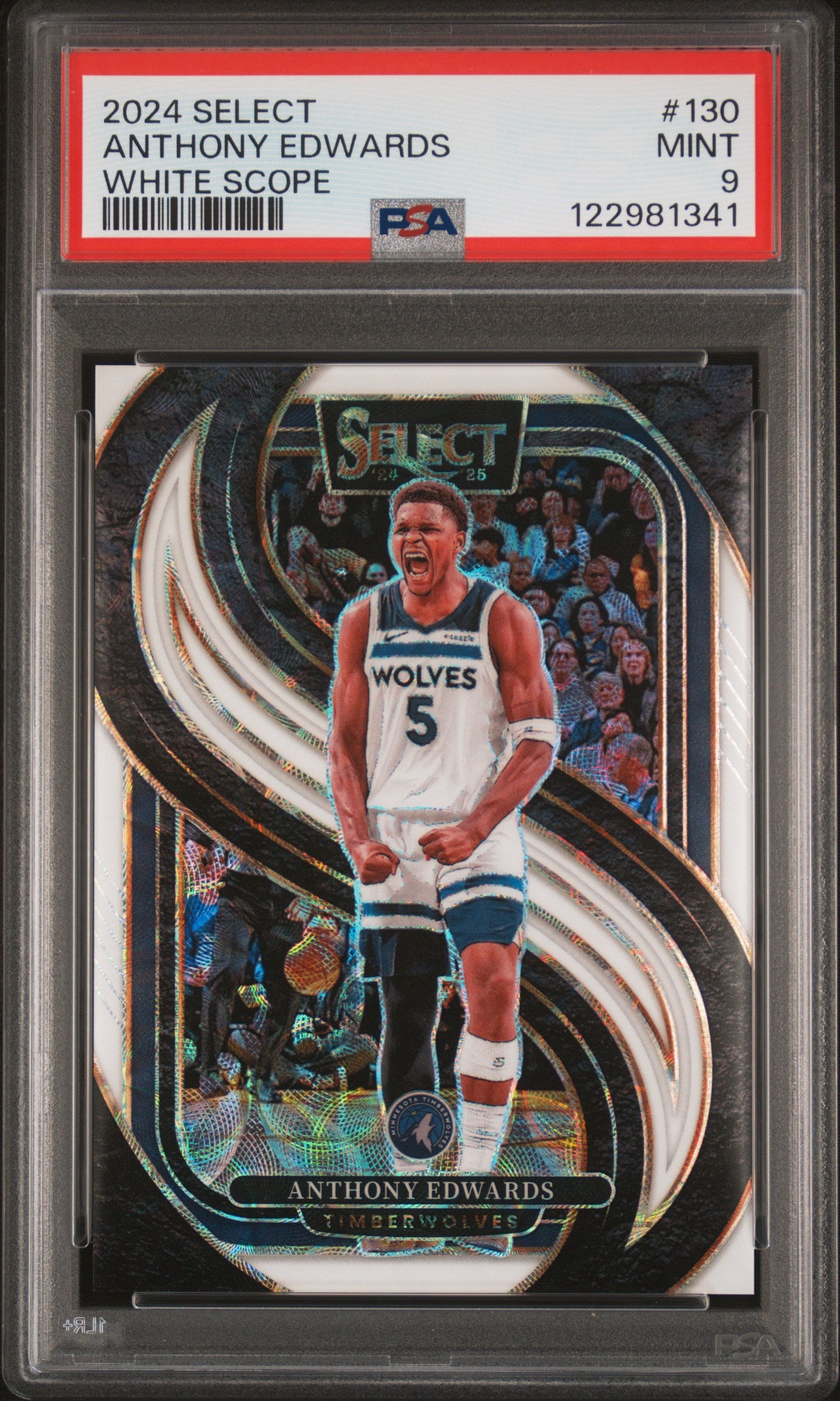 2024 PANINI SELECT ANTHONY EDWARDS #130 PSA 9 - Image 1
