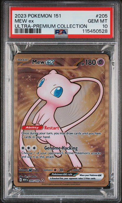 2023 POKEMON 151 ULTRA-PREMIUM COLLECTION MEW ex #205 PSA 10 - Image 1
