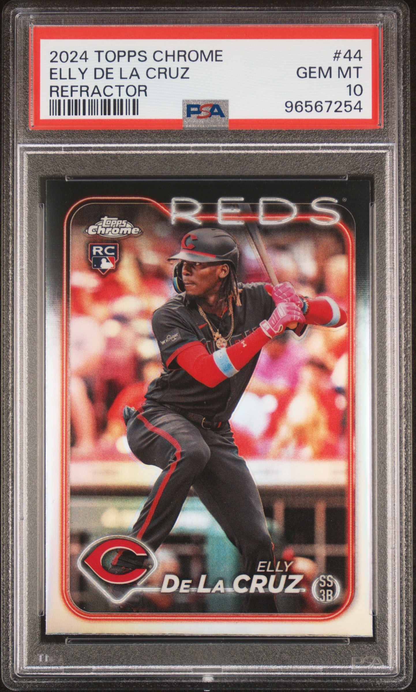 TOPPS CHROME ELLY DE LA CRUZ #44 REFRACTOR