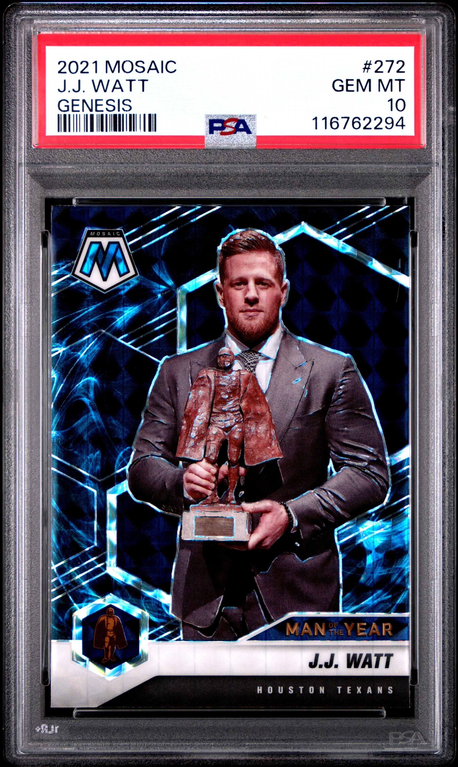 2021 PANINI MOSAIC J.J. WATT #272 PSA 10 - Image 1