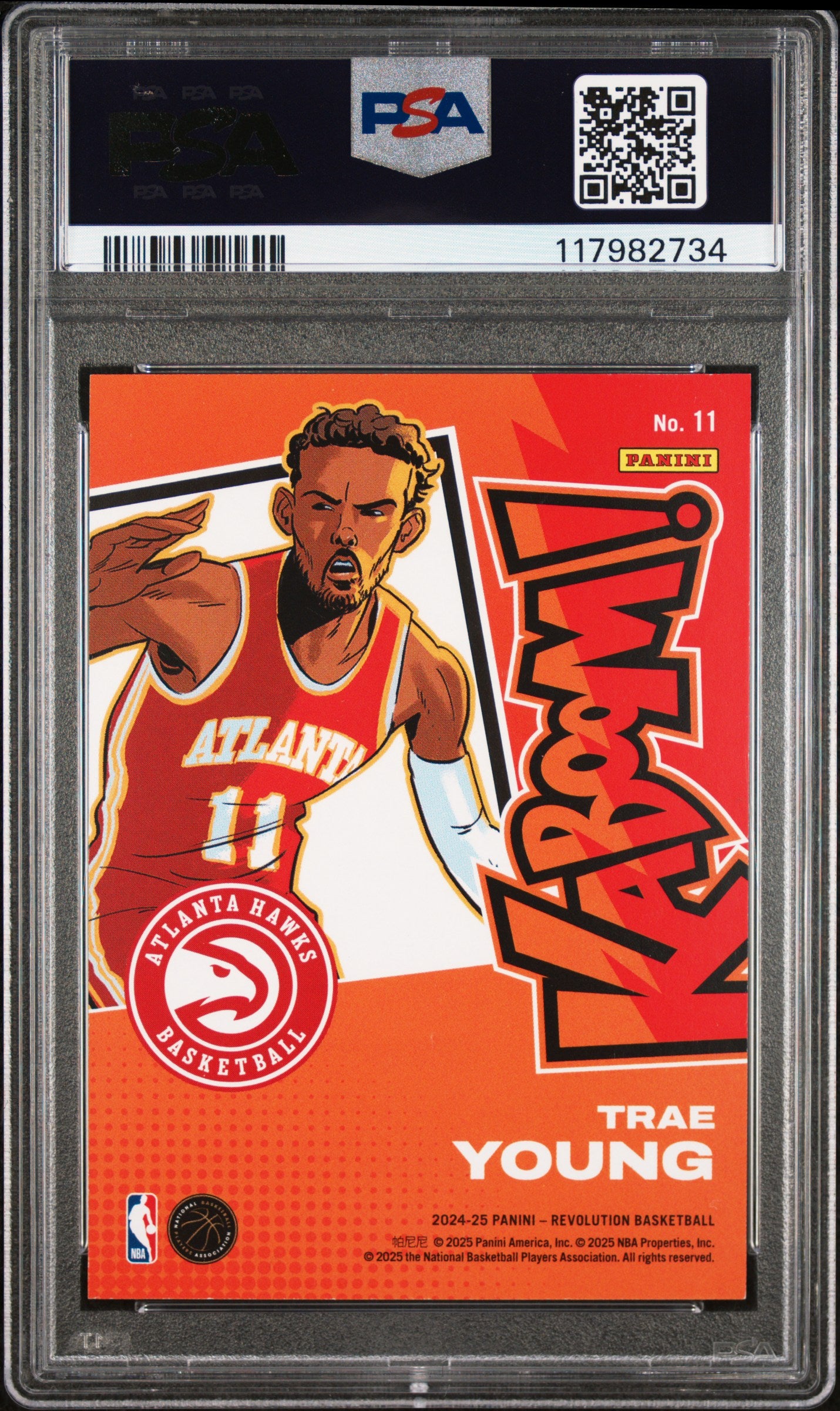 2024 PANINI REVOLUTION KABOOM! VERTICAL TRAE YOUNG #11 PSA 9 - Image 2