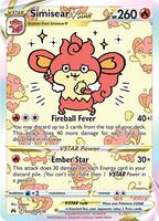 Crown Zenith: Galarian Gallery Simisear VSTAR #GG37/GG70 Near Mint - Foil