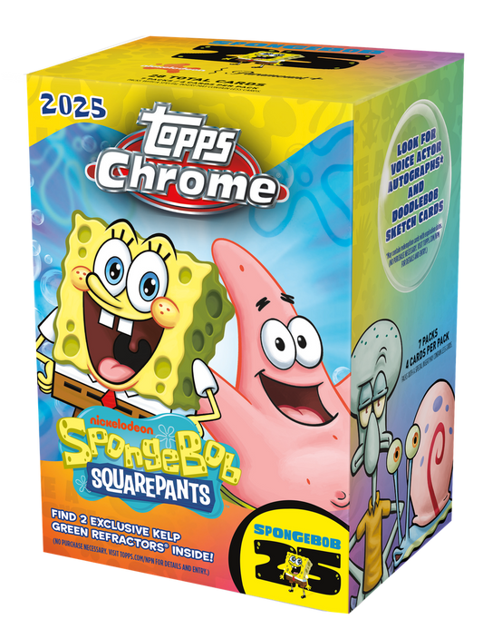 2025 Topps Chrome Spongebob 25th Anniversary Value Box